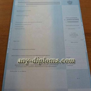 Диплом специалиста 2011-2013 год